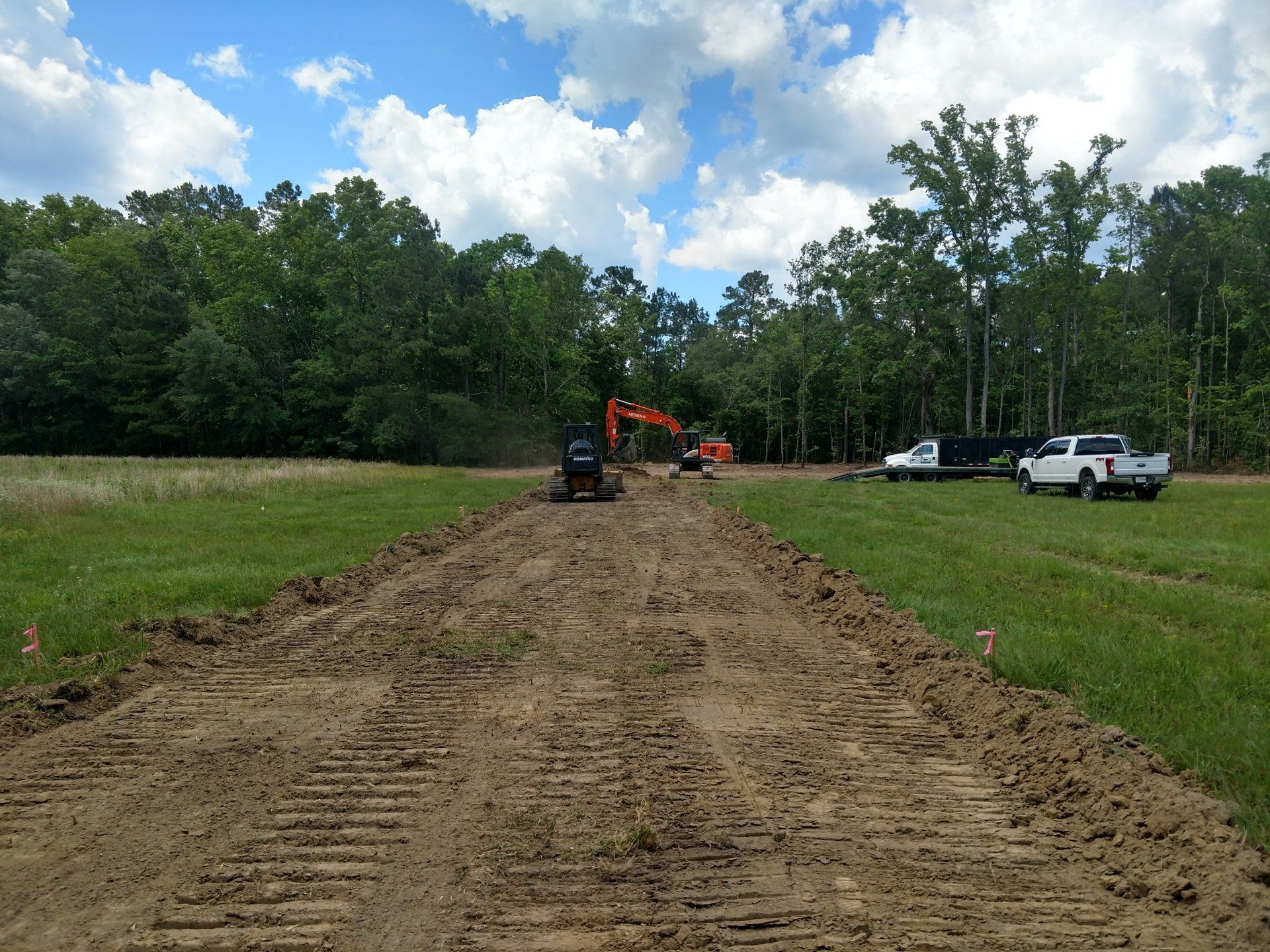 land clearing in progress