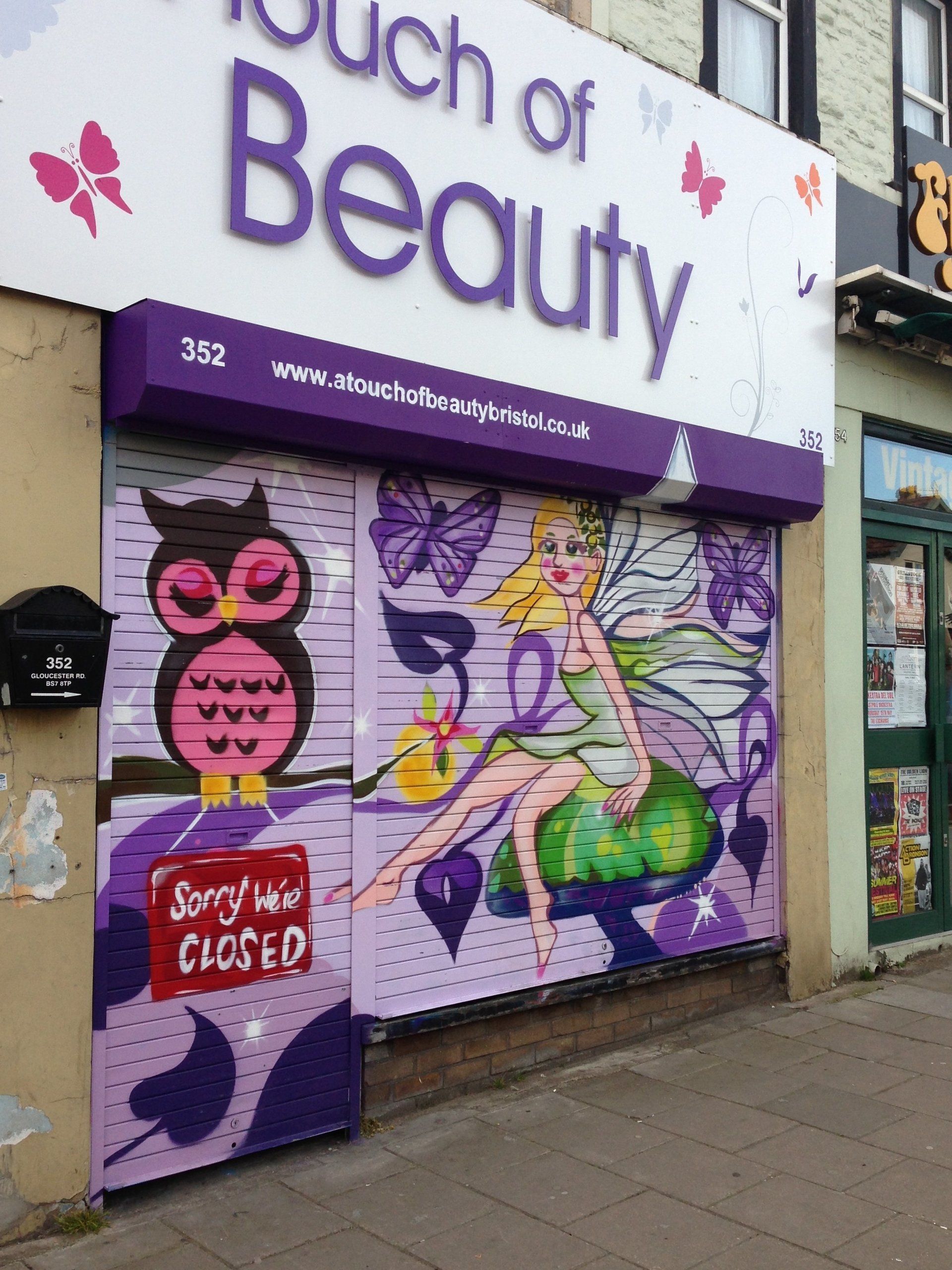 Roller Shutter on Gloucester Road Bristol