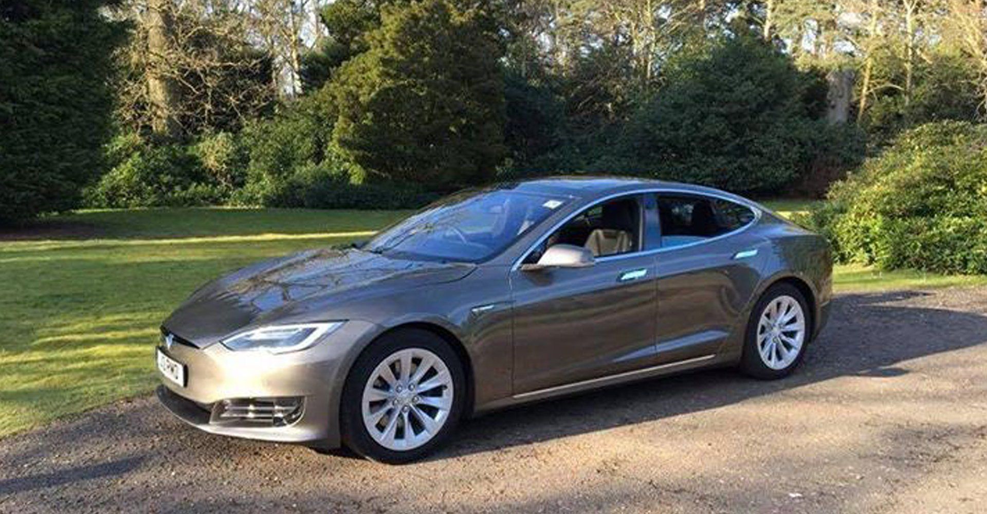 executive car on drive
