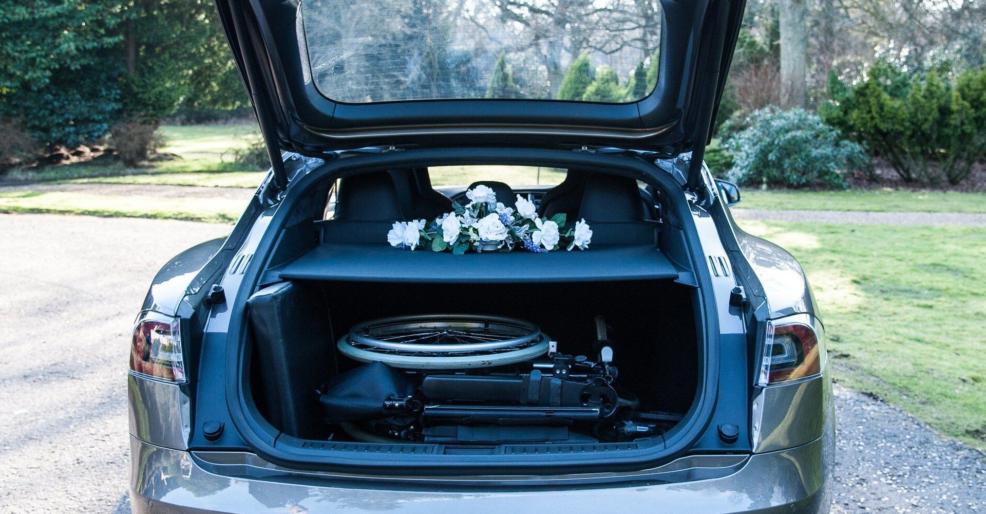 car with boot open