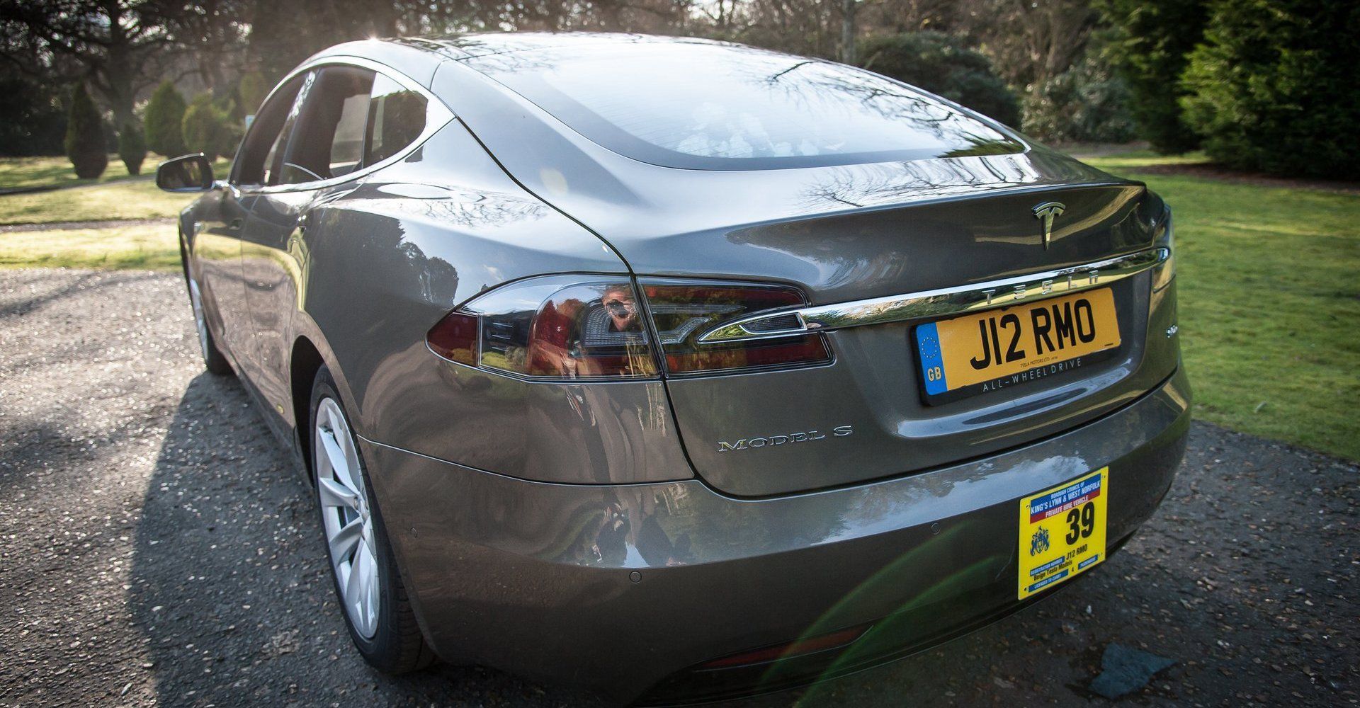 rear of executive car