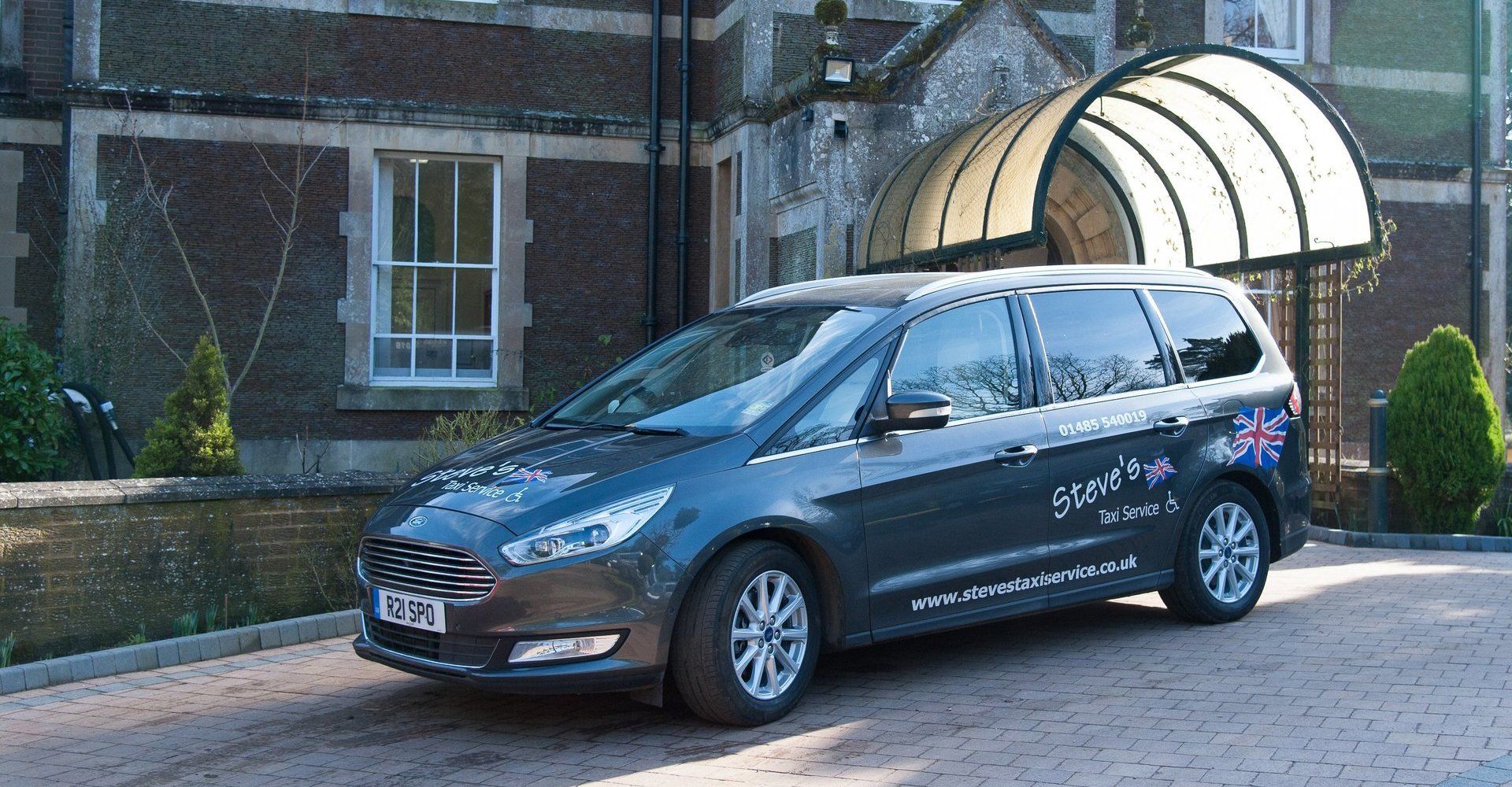 executive car on street