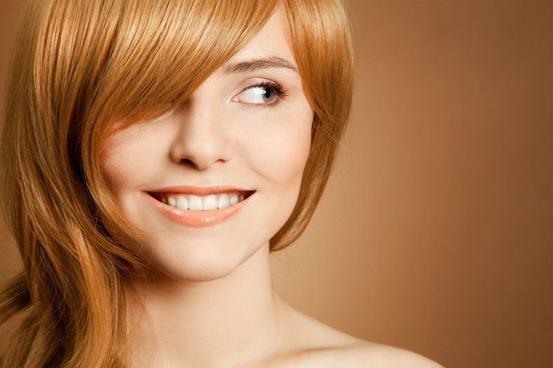 woman smiling