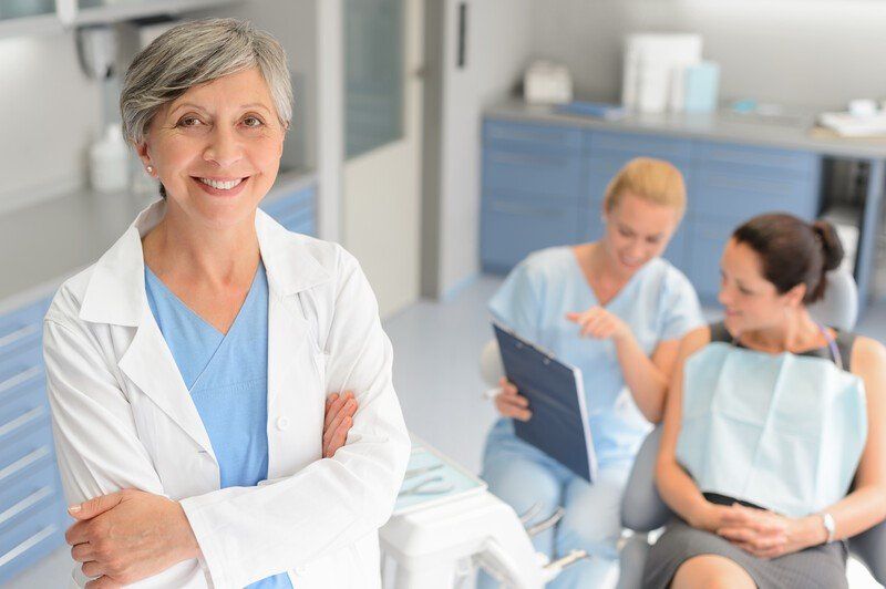 smiling dentist