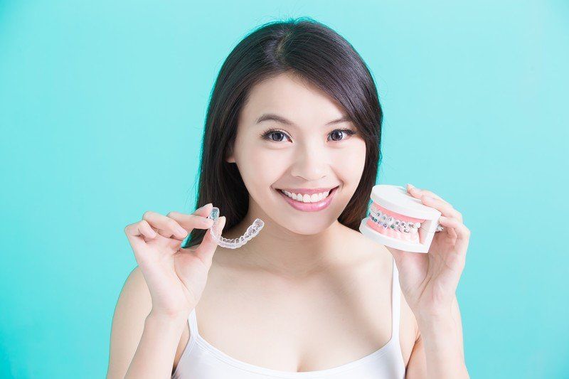 woman invisalign