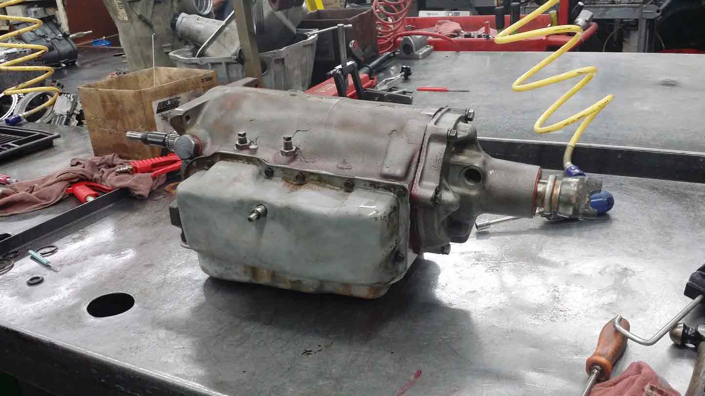 Step 15: Transmission is fully reassembled.
