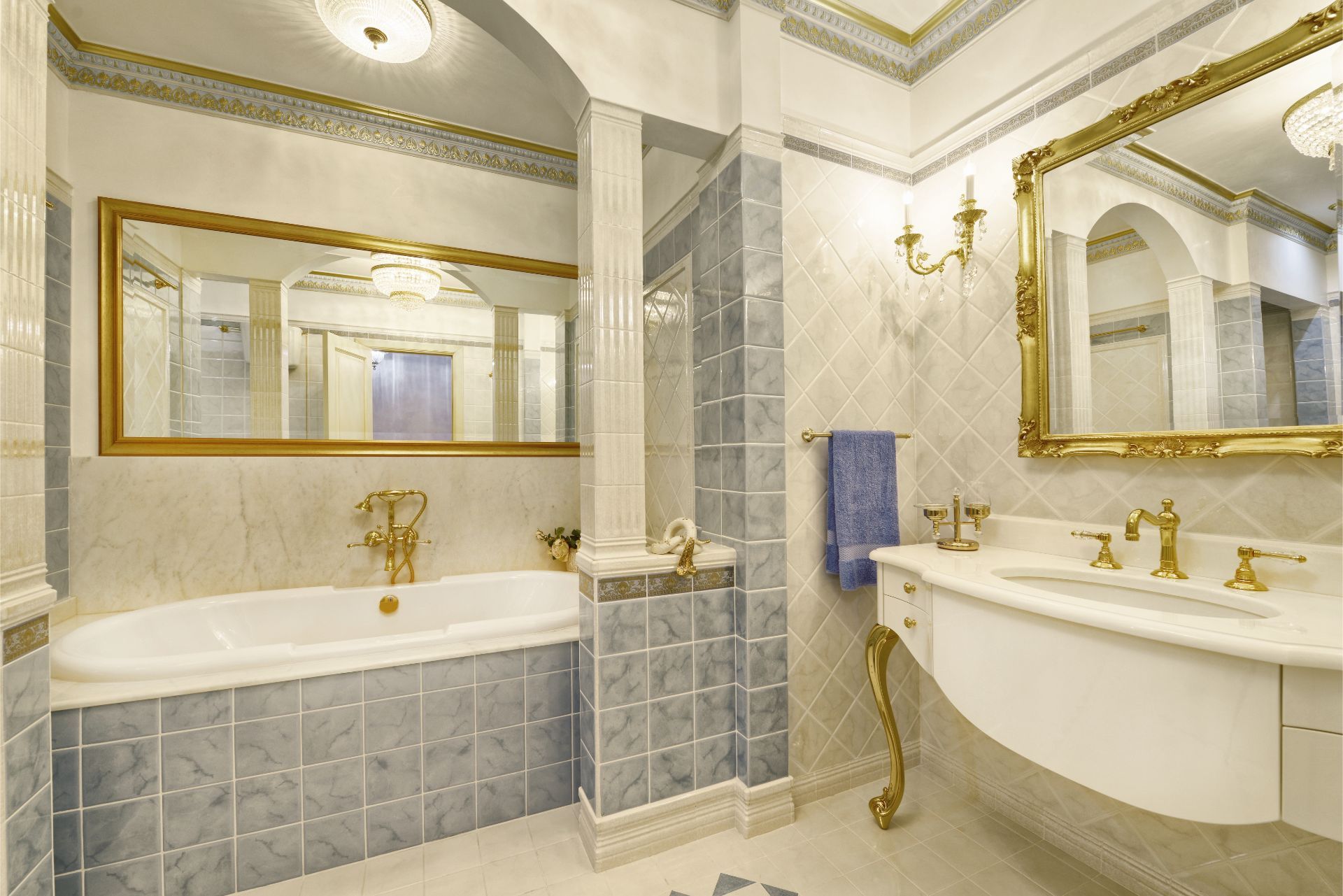 A completed remodeling service for bathroom in Minden, NE