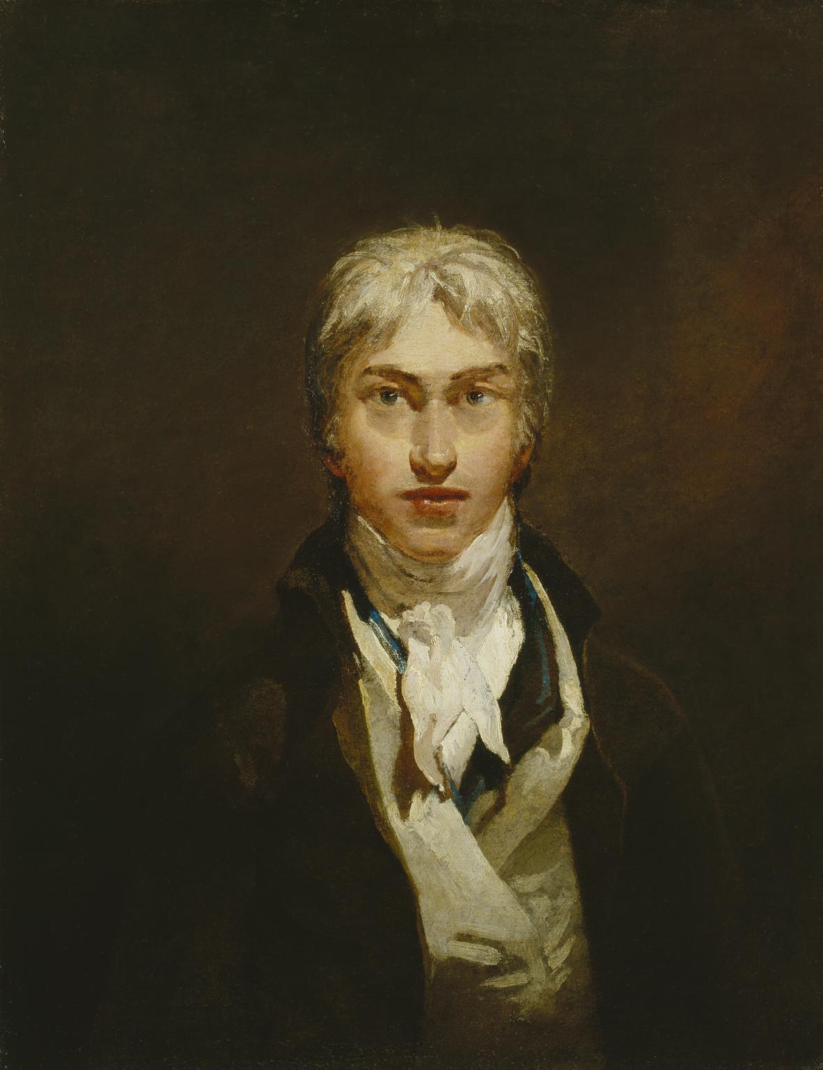 A painting of a man in a suit and tie.