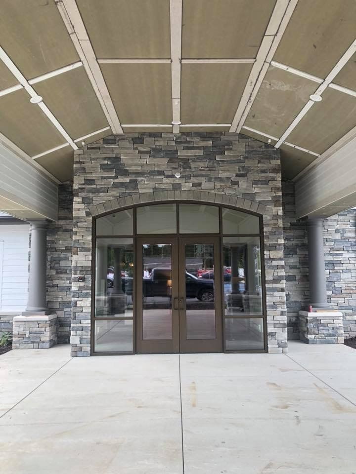 Glass Door With Wood Frame — Kalamazoo, MI — J&J Glass