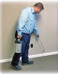 Man Spraying inside Man Spraying inside