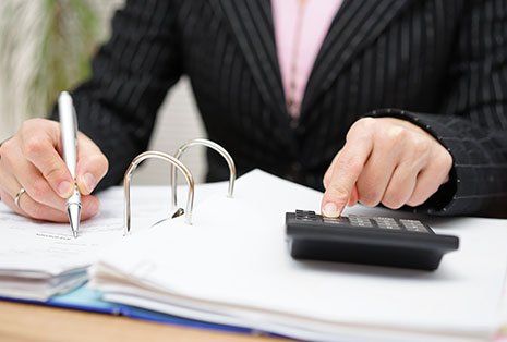 Accountant verfing the documents Accountant verfing the documents
