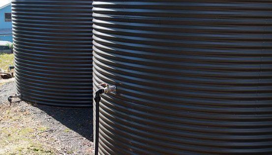 Two rainwater tanks two rainwater tanks