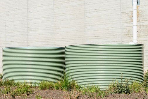 Two large water tanks two large water tanks