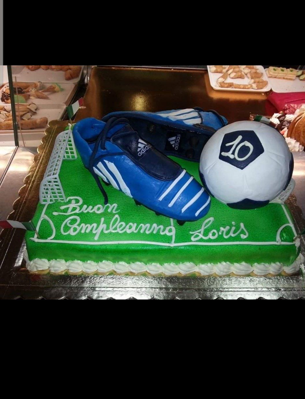 torta a tema calcio