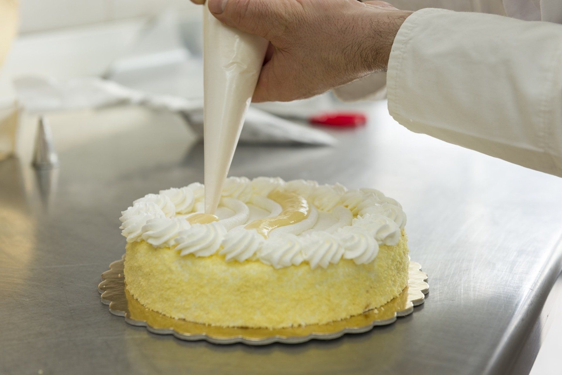 Torta con panna