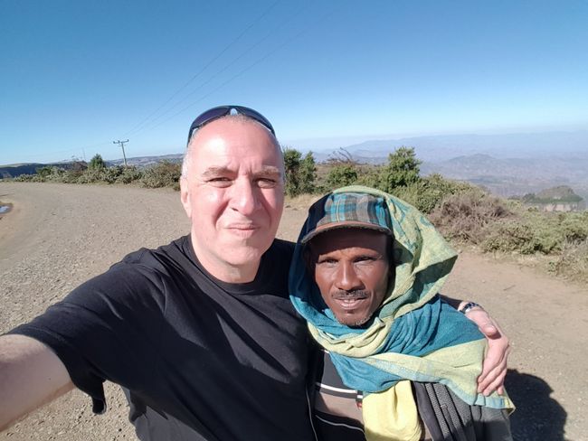 Scopia LLC owner Ophir Ben-Yitschak with a friend in Ethiopia.
