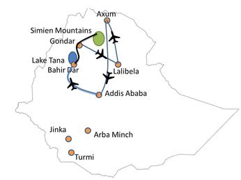 Map of Ethiopia