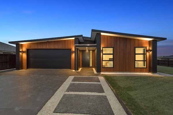 View of a newly constructed driveway