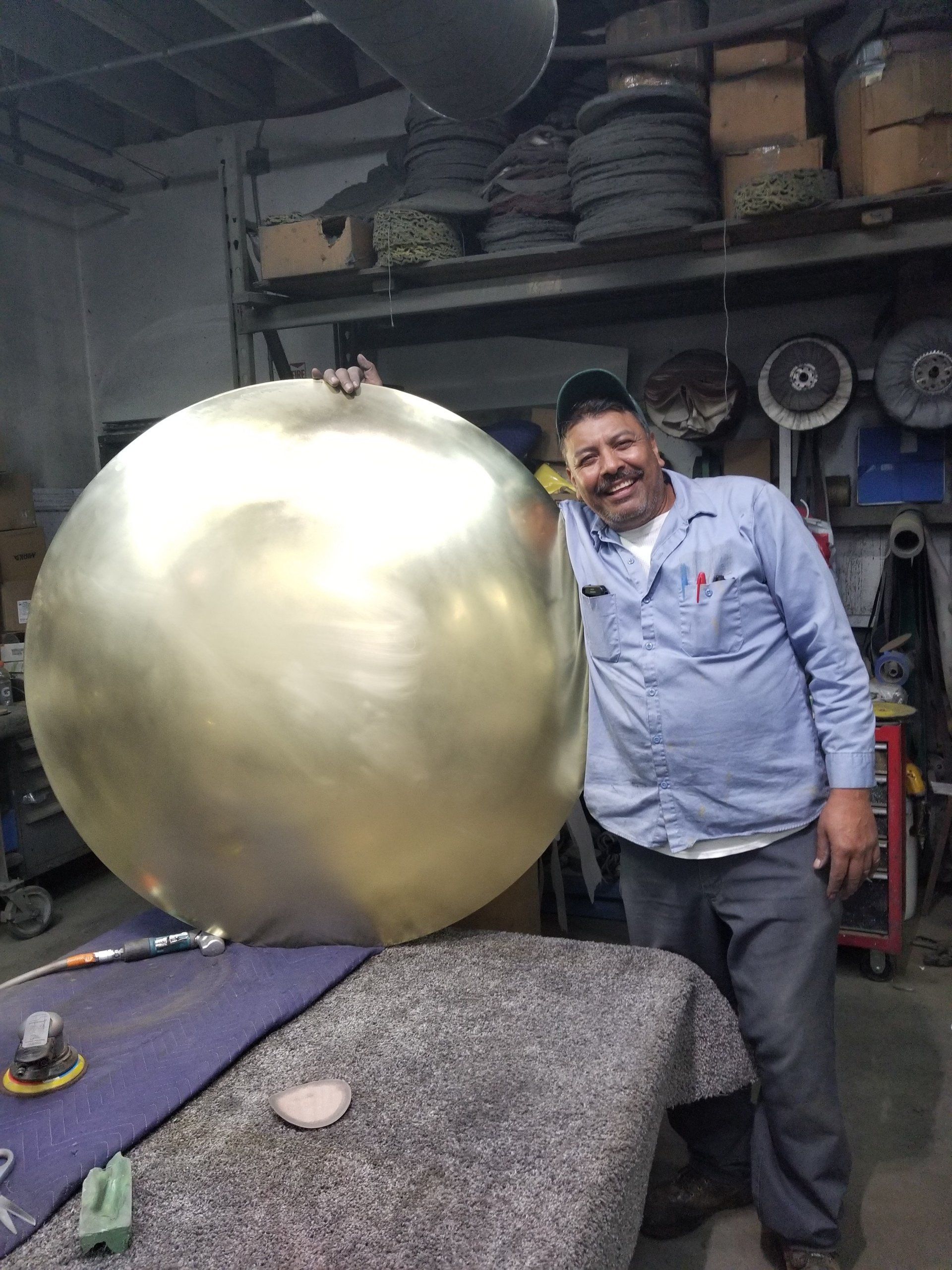 Gold plating store fixture — Metal Plating Company in Los Angeles, CA