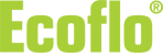 The logo for ecoflo is green and white on a white background.