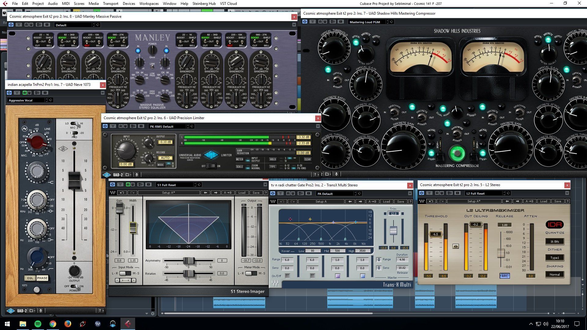 spstudio, Sebliminal Productions, UAD vst, Waves audio,