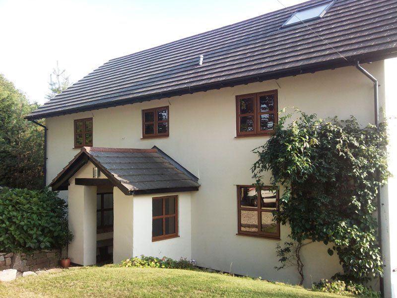 glazing with wooden frame