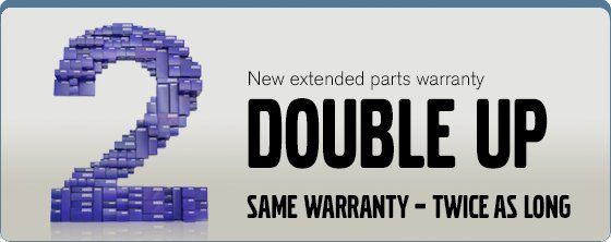 An ad for an extended parts warranty stating