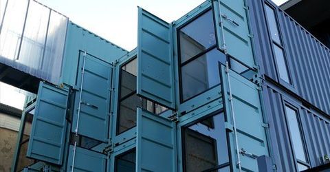 doors and windows of a container