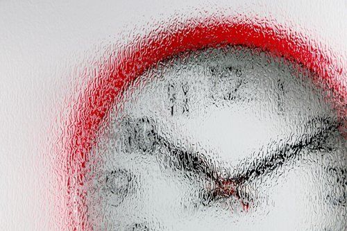 blurred numbers on wall clock