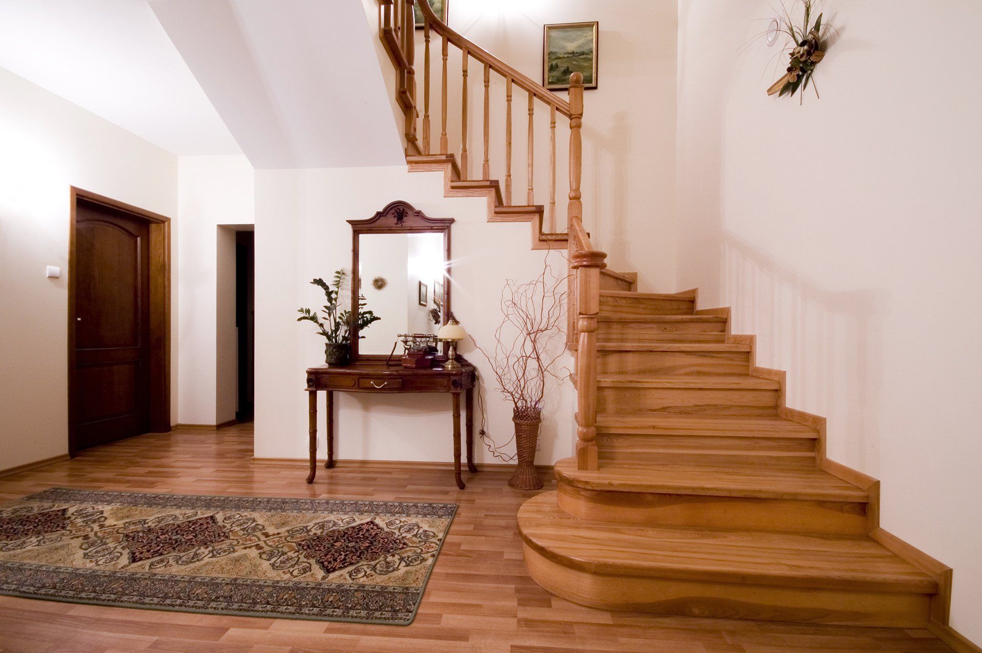 wooden staircase