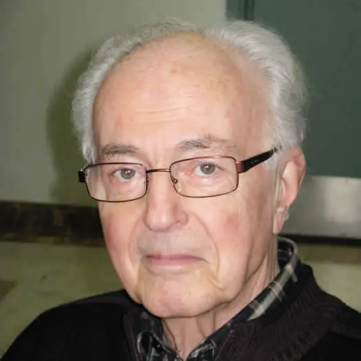 Un uomo anziano che indossa occhiali e una camicia a quadri