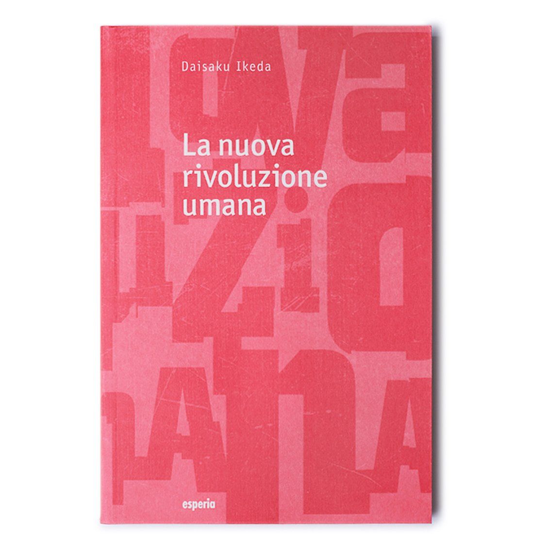A red book titled la nuova rivoluzione umana