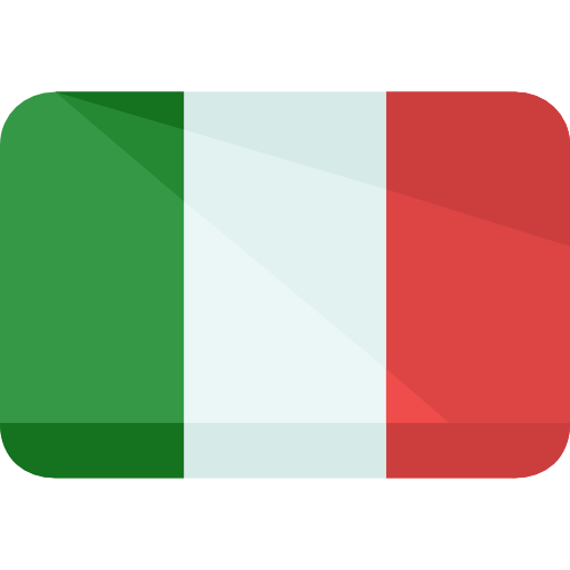 La bandiera italiana è verde, bianca e rossa.