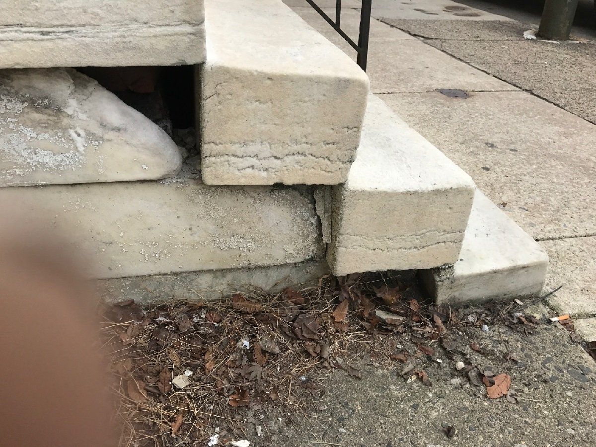 Other Side of The Concrete Stairway of The House — Cinnaminson, NJ — A & M Masonry and Concrete
