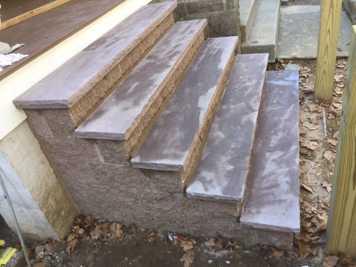 Other Side of New Construction Stairs — Cinnaminson, NJ — A & M Masonry and Concrete