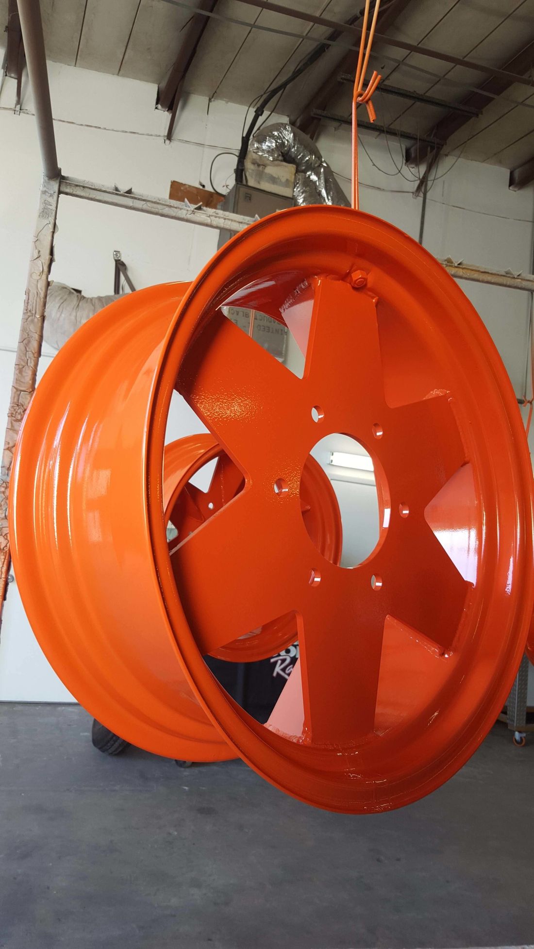 Wheel Red 3 — Custom Coatings Photo Gallery in Clearwater, FL
