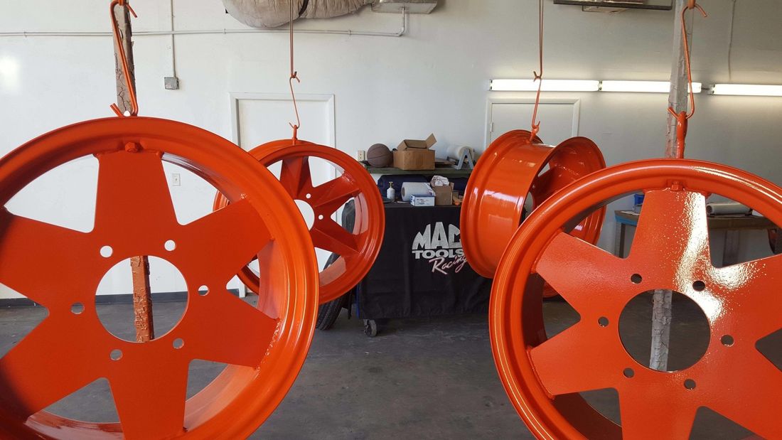 Wheel Red — Custom Coatings Photo Gallery in Clearwater, FL