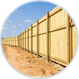 wooden fencing