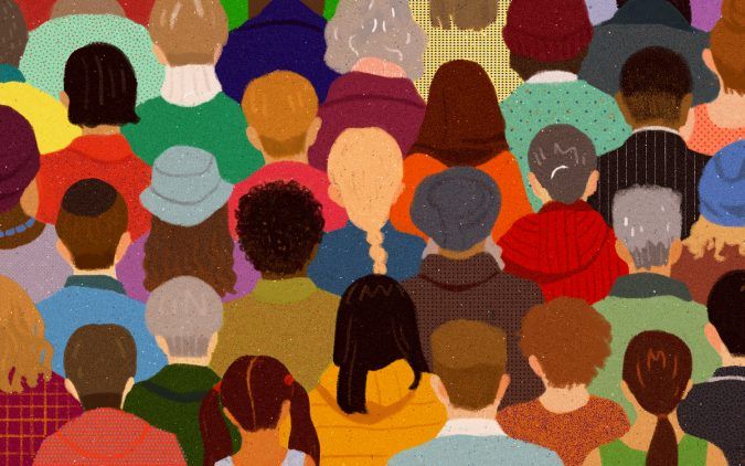 illustration of different types of people from different cultures