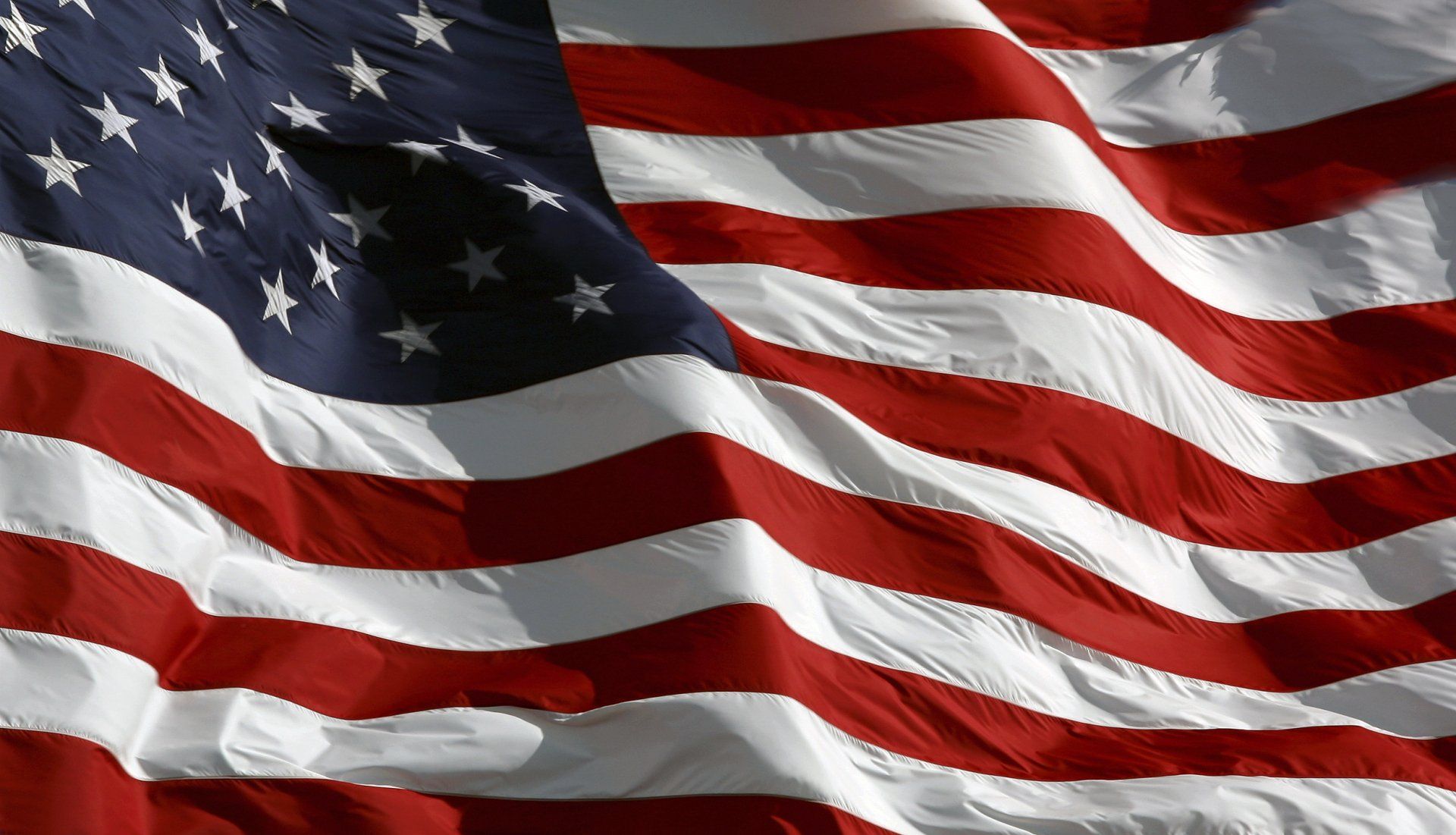 american flag waving