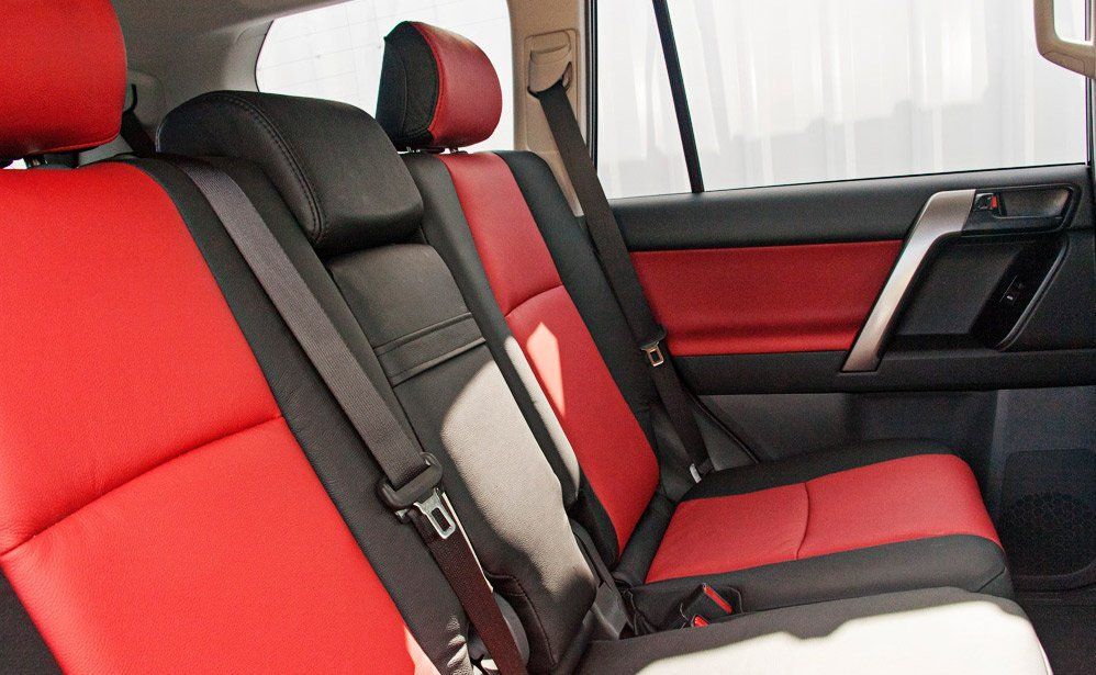 black and red seats