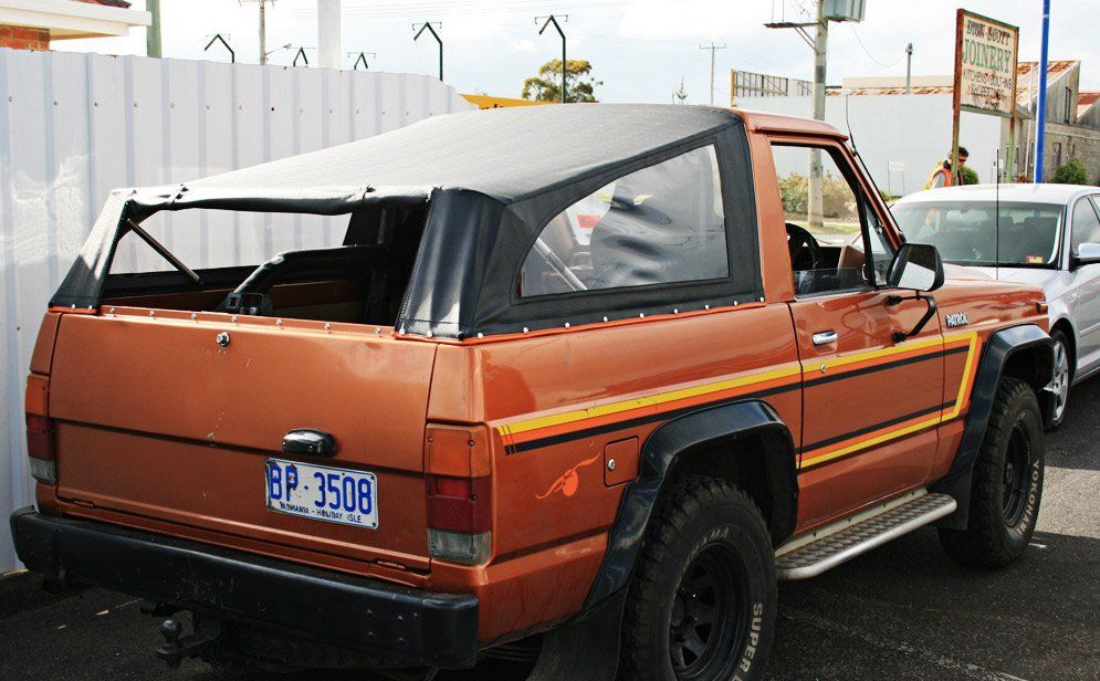 orange car
