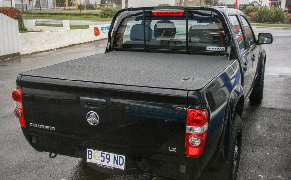 blue pick up car