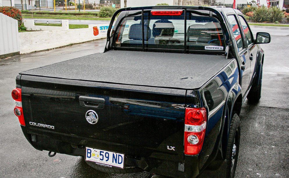 black pick up car