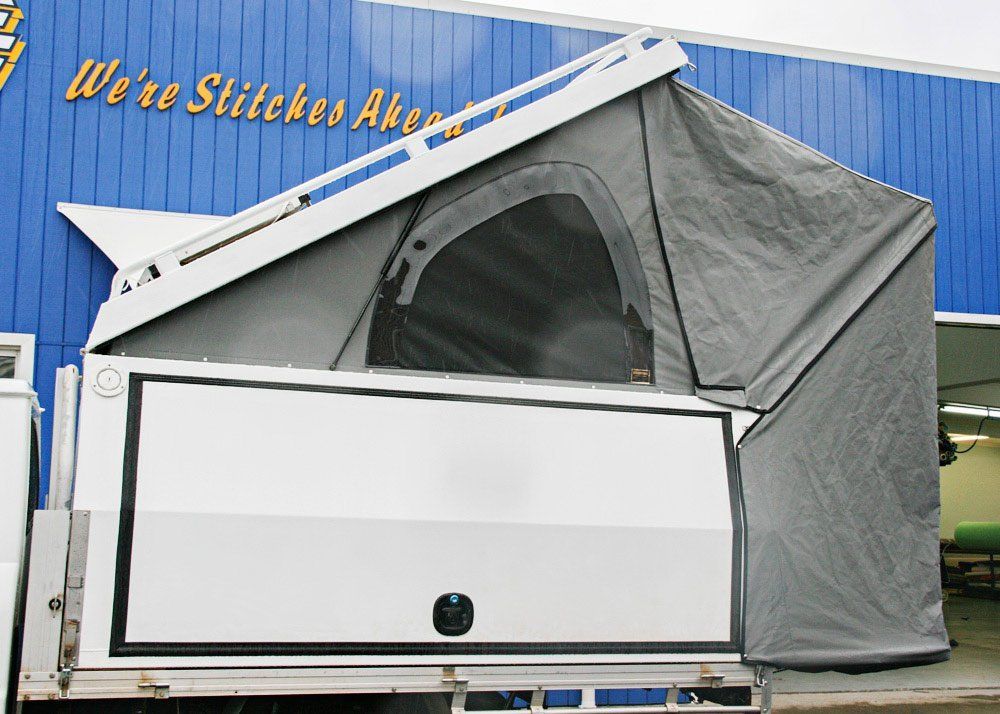 white camper