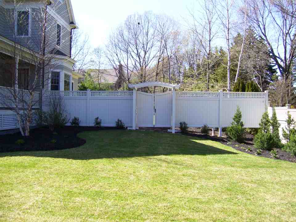 Wooden Arbor with Gate — Barrington, NH — 125 Maintenance & Fence Inc