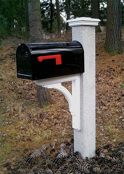 Granite Mailbox Post — Barrington, NH — 125 Maintenance & Fence Inc