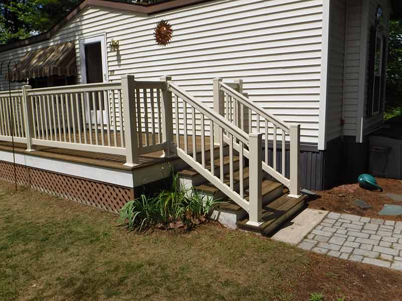 Deck with Handrail — Barrington, NH — 125 Maintenance & Fence Inc