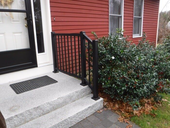 Black American Scranton Aluminum Handrail — Barrington, NH — 125 Maintenance & Fence Inc