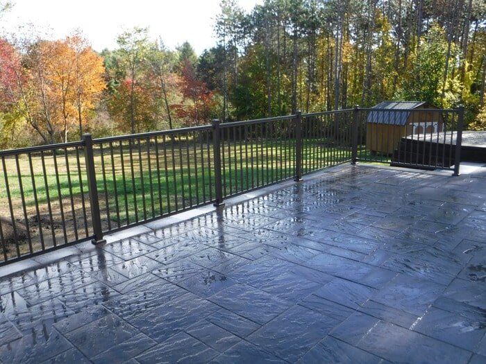 Fence with Railings — Barrington, NH — 125 Maintenance & Fence Inc